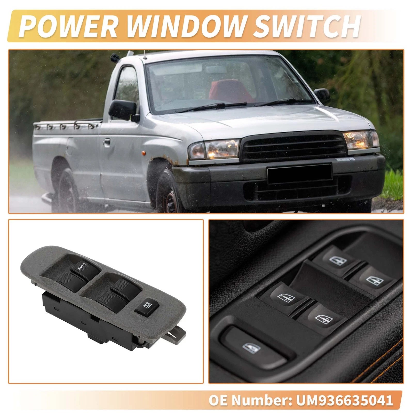 Front Right Power Window Switch for Mazda B2500 Bravo for Ranger (2005–2015)