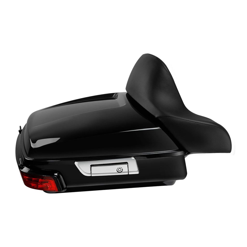 Chopped Trunk Backrest Light Mount Rack for Harley Touring (2014–2026)