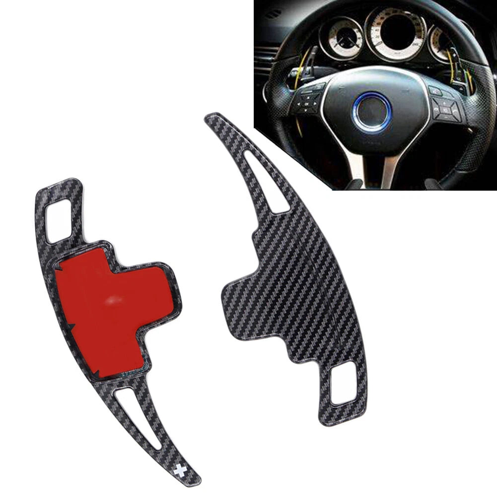 2x Steering Wheel Shift Paddle Extension For Mercedes Benz A B C E GLK SLK Class