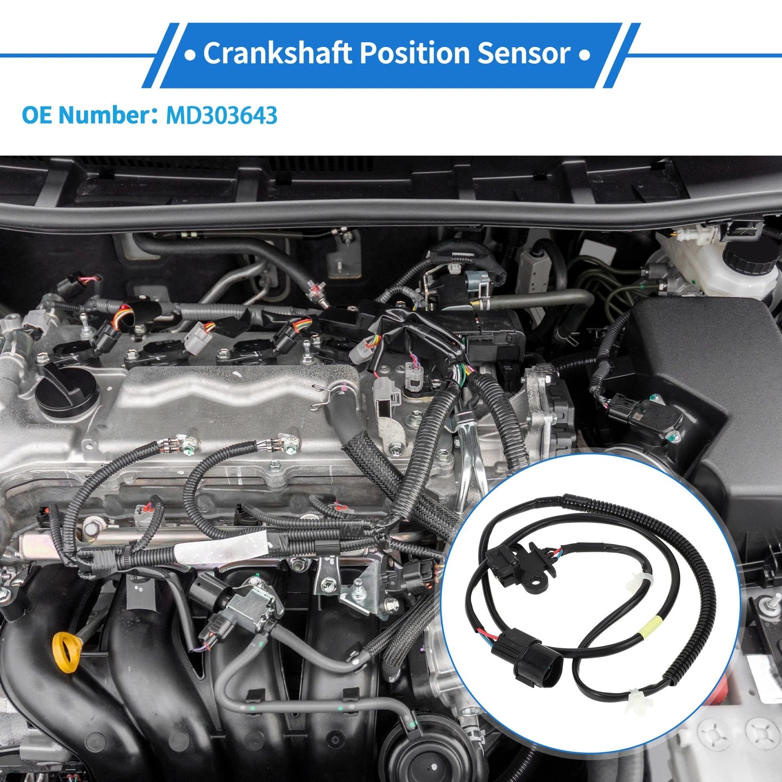 Crankshaft Position Sensor Replacement for Mitsubishi Pajero 3.5 24V (1994–1999)