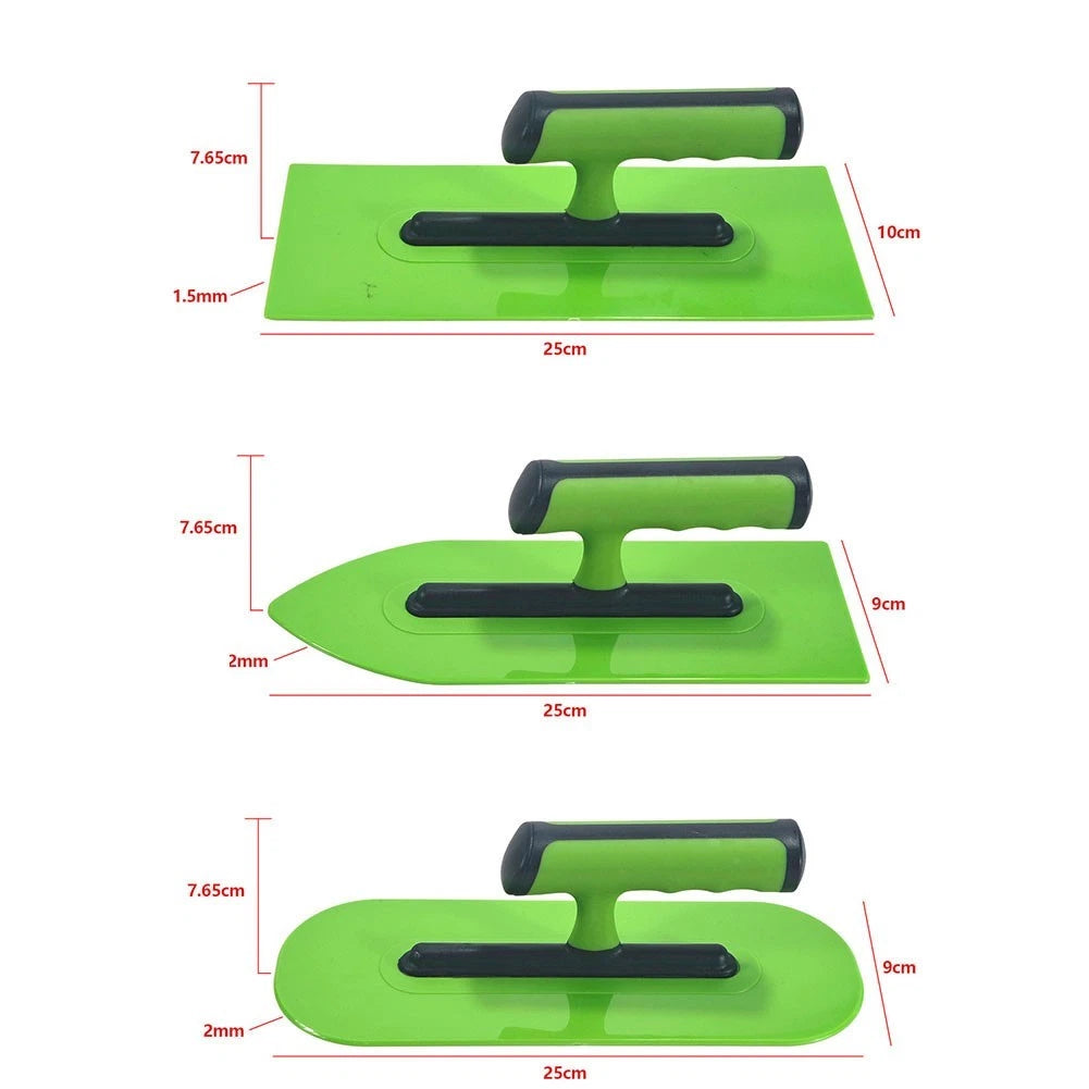 3X Plastic Cement Plastering Trowels for Lightweight Concrete Tools (25cm)