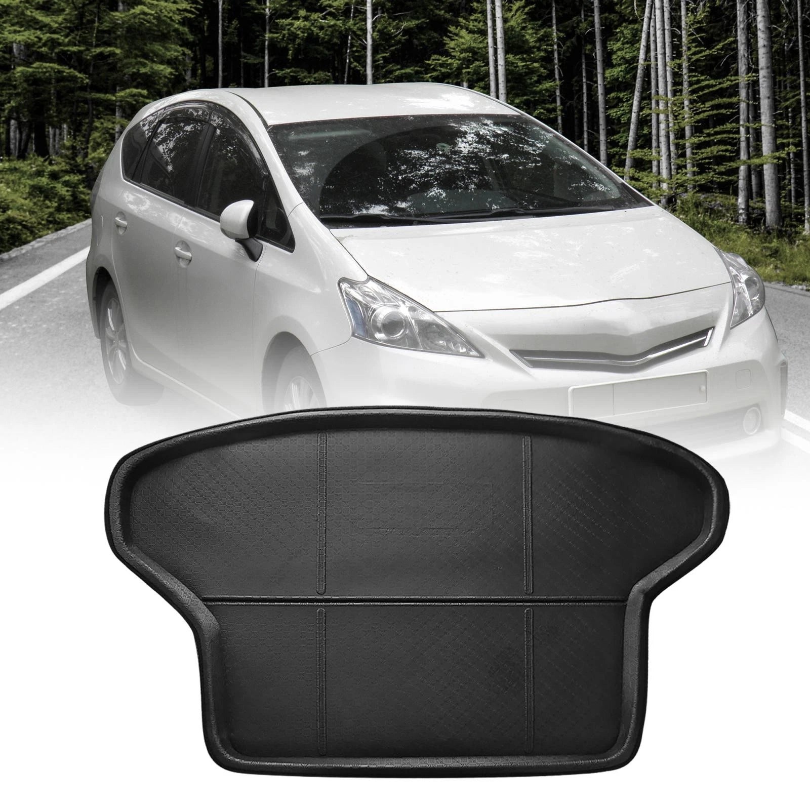 Cargo Trunk Tray Cargo Liner Rear Cargo Floor Mat for Toyota Prius (2003–2015)