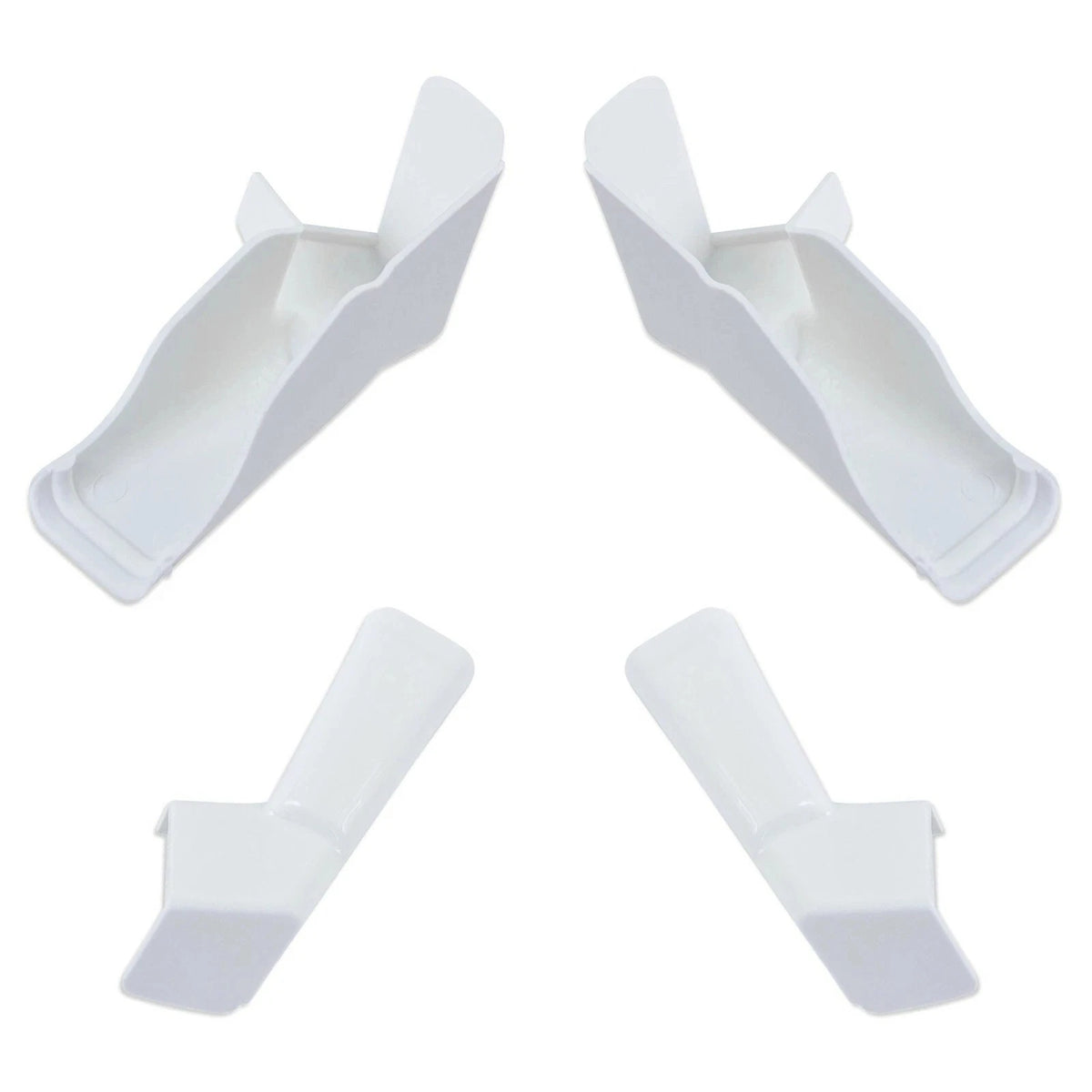 Set of 4 Gutter Spout Extensions for RV (White)
