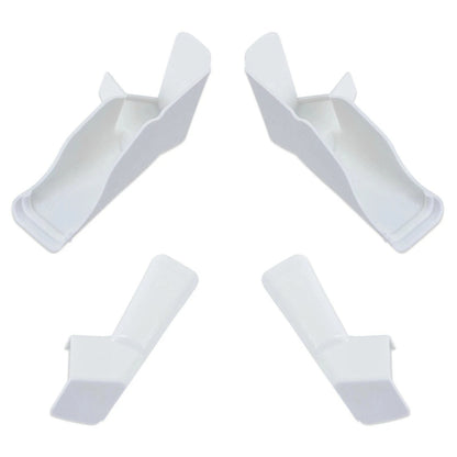 Set of 4 Gutter Spout Extensions for RV (White)