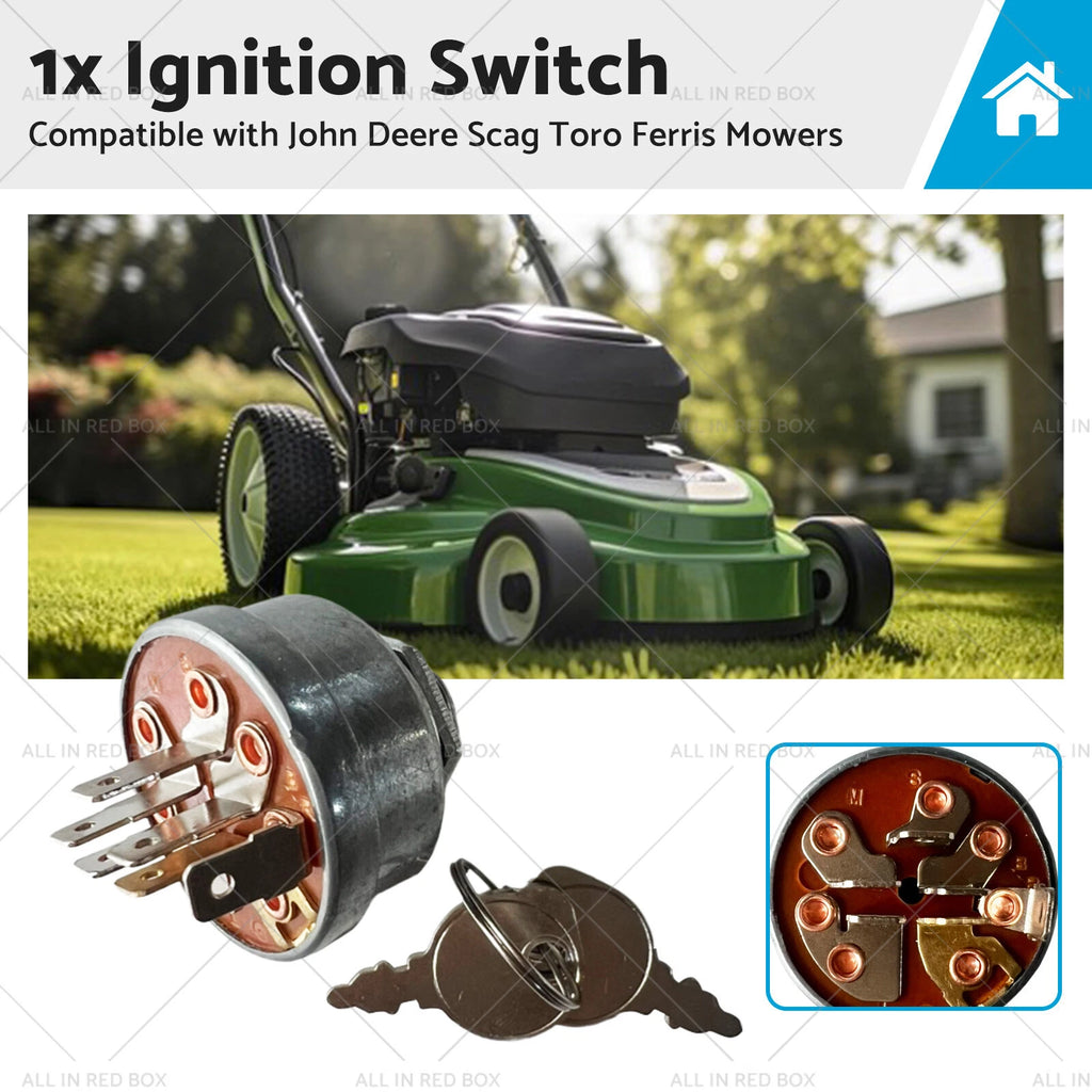 Ignition Switch 6Pin for John Deere Mowers (Ref. 692318, 493625)