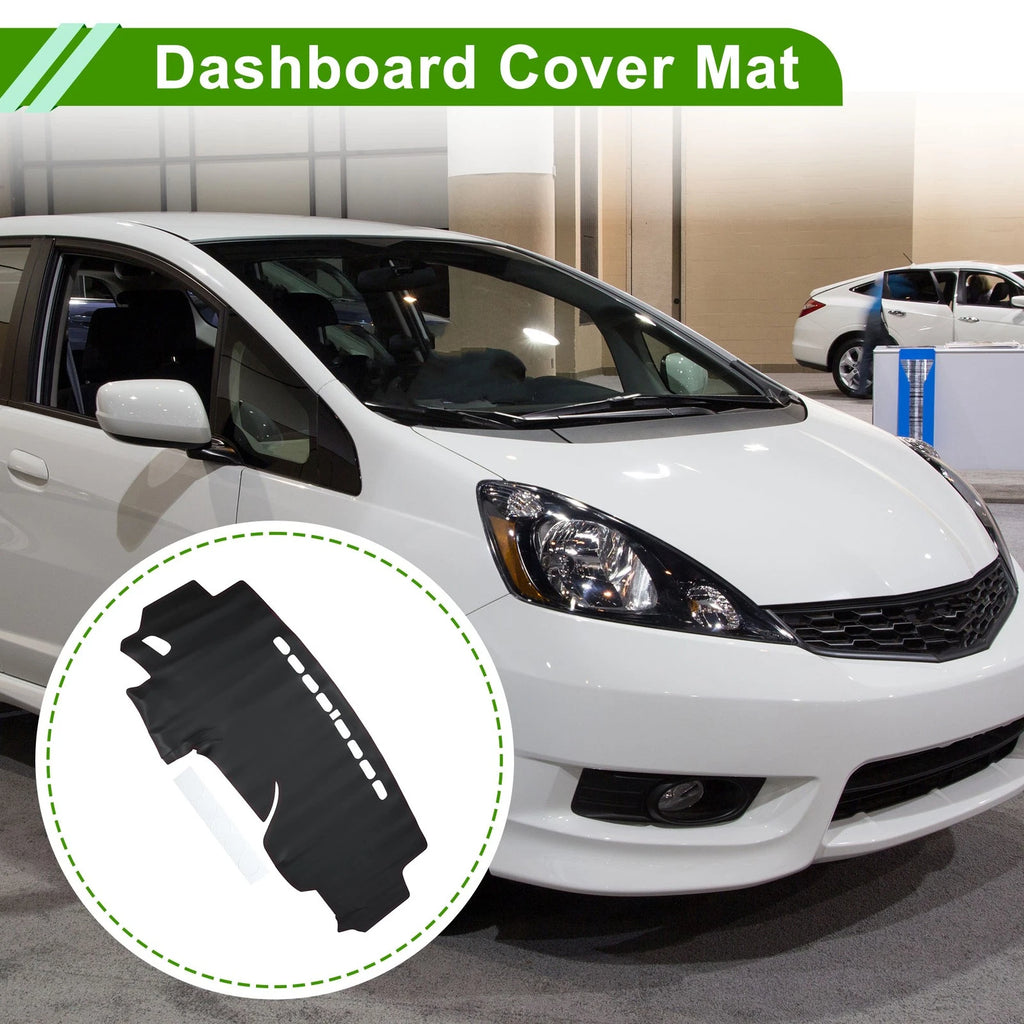 Dashboard Cover Dash Mat for Honda Fit Jazz 2014–2019 Carpet Black Red