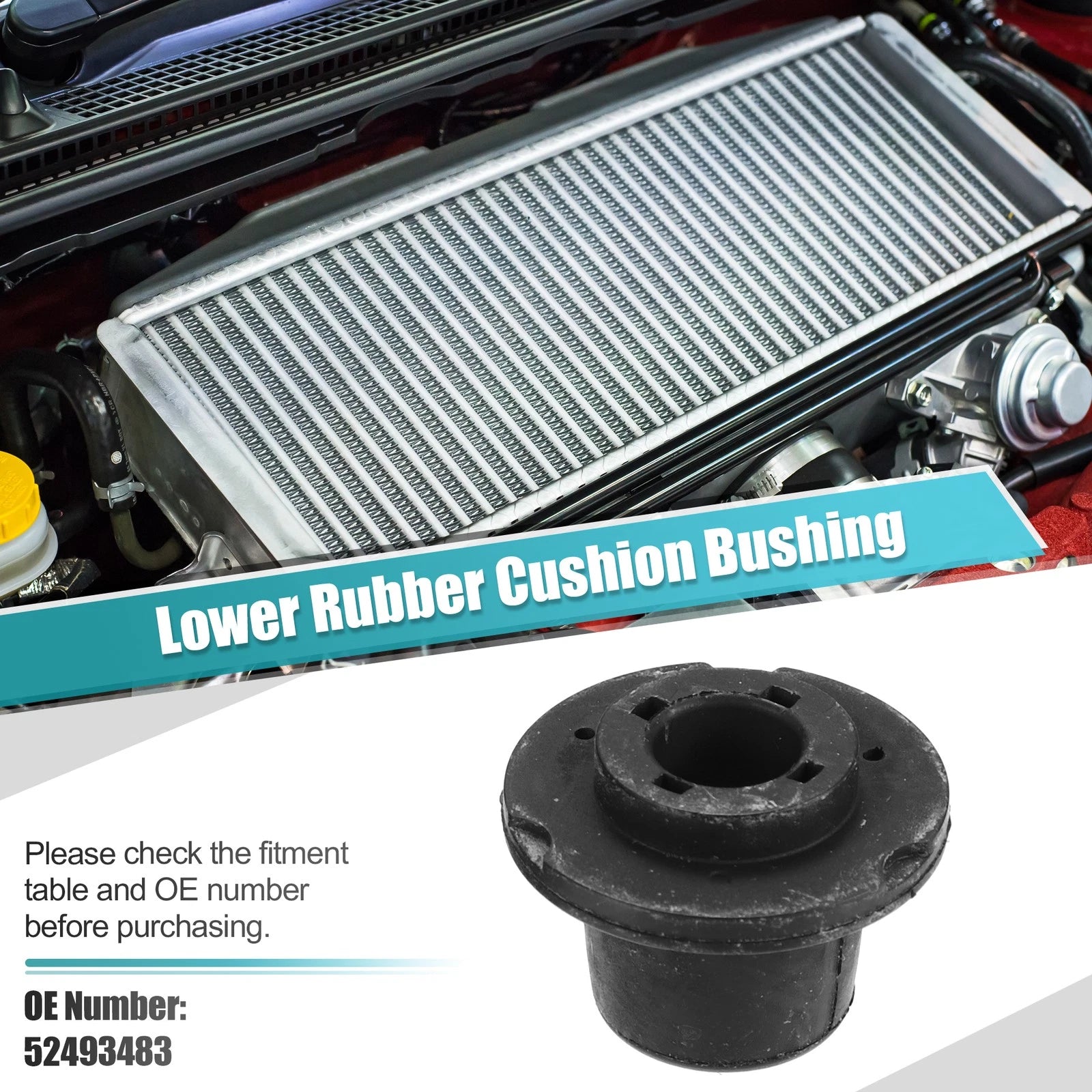 2 Pcs Lower Rubber Cushion Bushing for Chevrolet Malibu (2004–2021)
