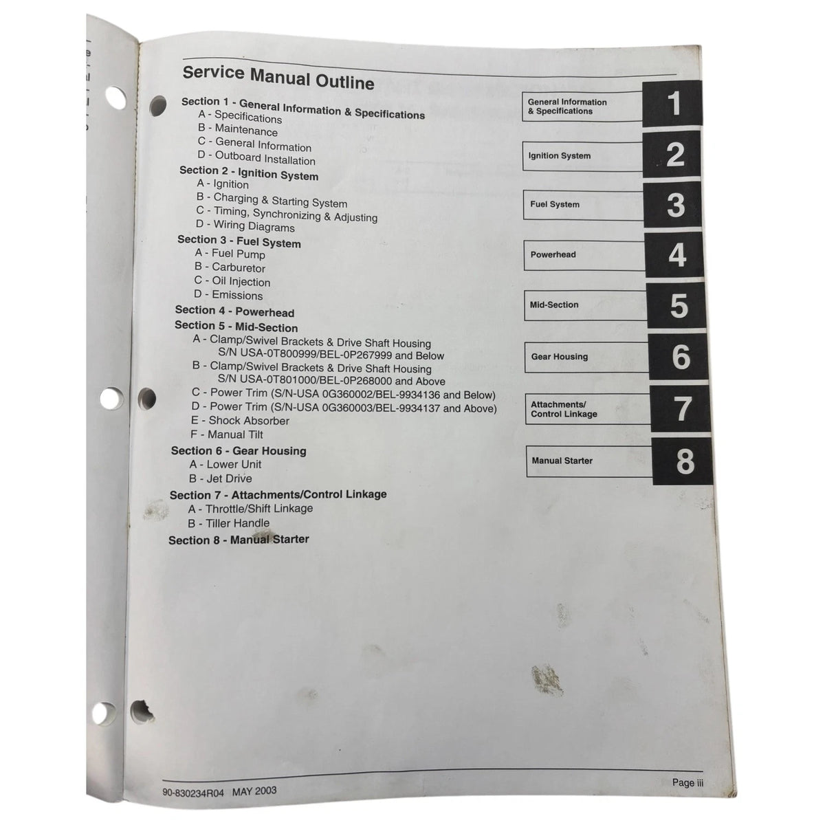 Service Manual for Mercury 90-830234R04 (1994–2003)
