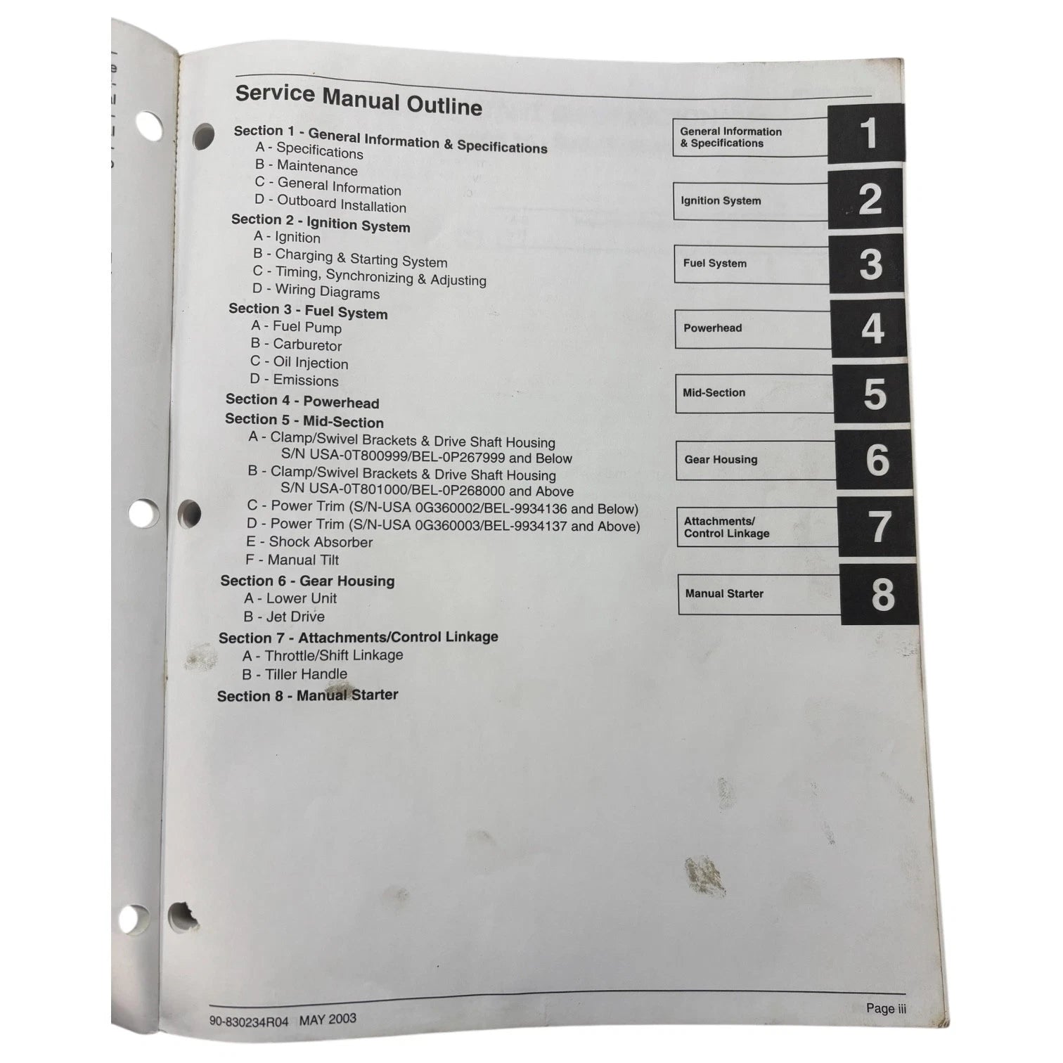 Service Manual for Mercury 90-830234R04 (1994–2003)