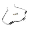 Mustache Engine Guard Crash Bar Foot Peg Clamps for Softail FL (2000–2017) Chrome