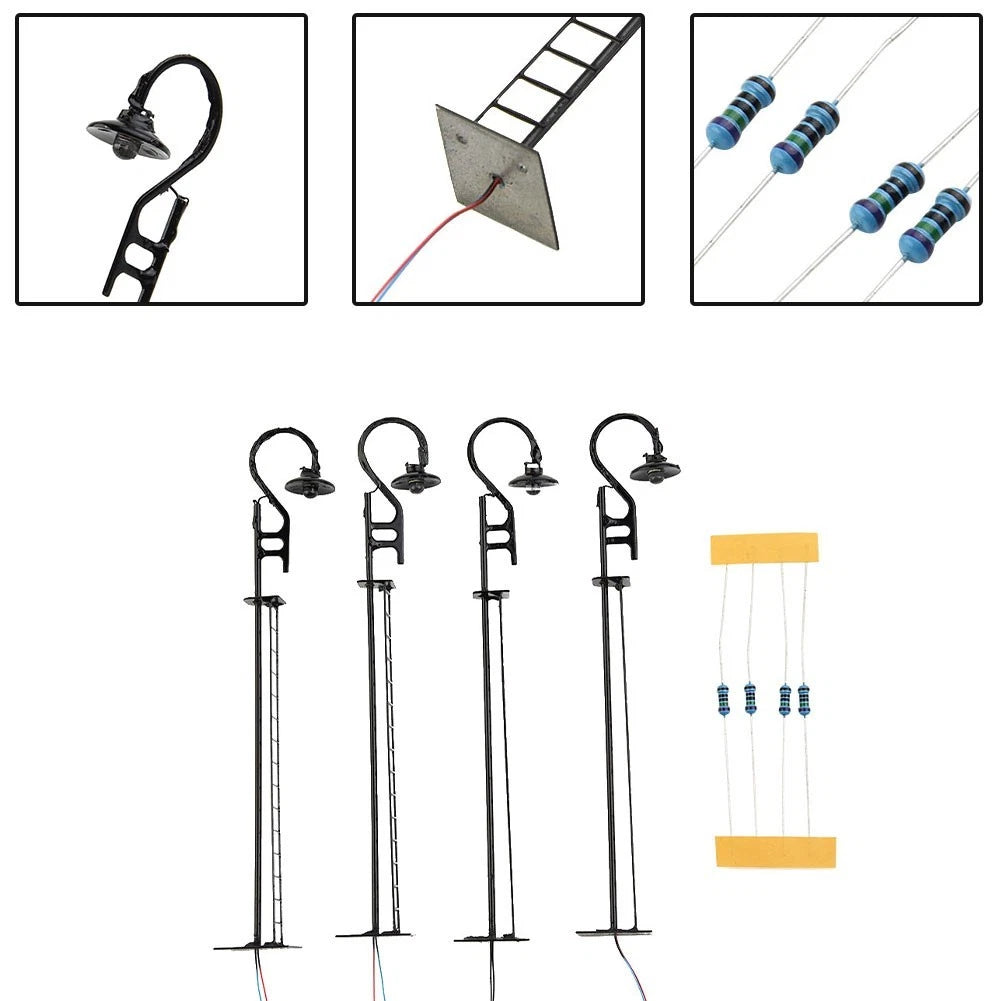 LED Lamps for OO/HO Scale Lamppost Layouts (Warm White)