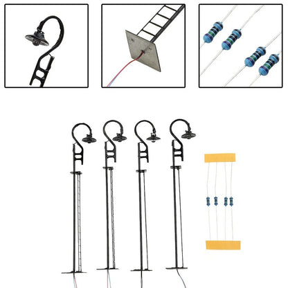 LED Lamps for OO/HO Scale Lamppost Layouts (Warm White)