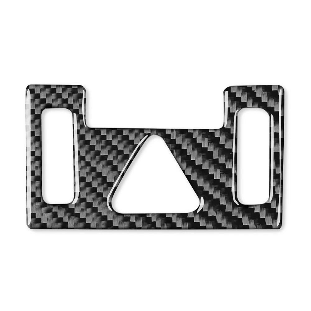 Mergency Light Button Frame Trim for Kia K3 Forte (2019–2021) Carbon Fiber Black