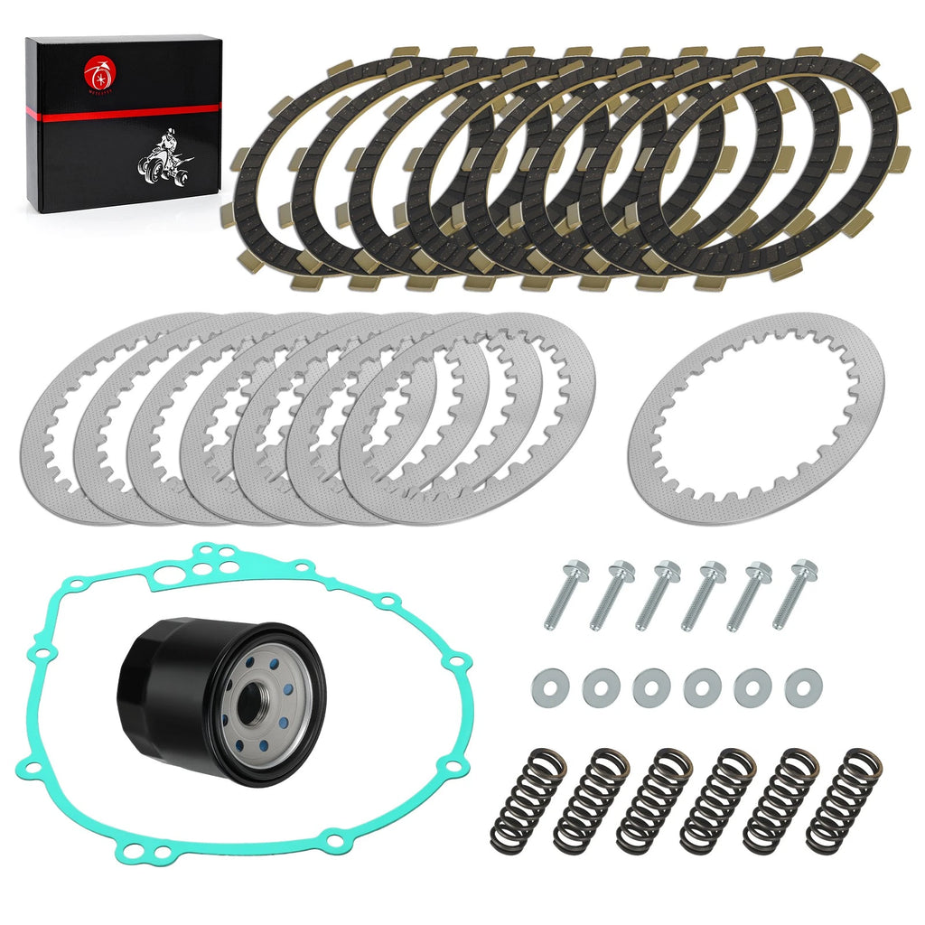 Complete Clutch Kit with Heavy Duty Springs & Gasket for Yamaha FZ6 FZS600 (2004–2009)