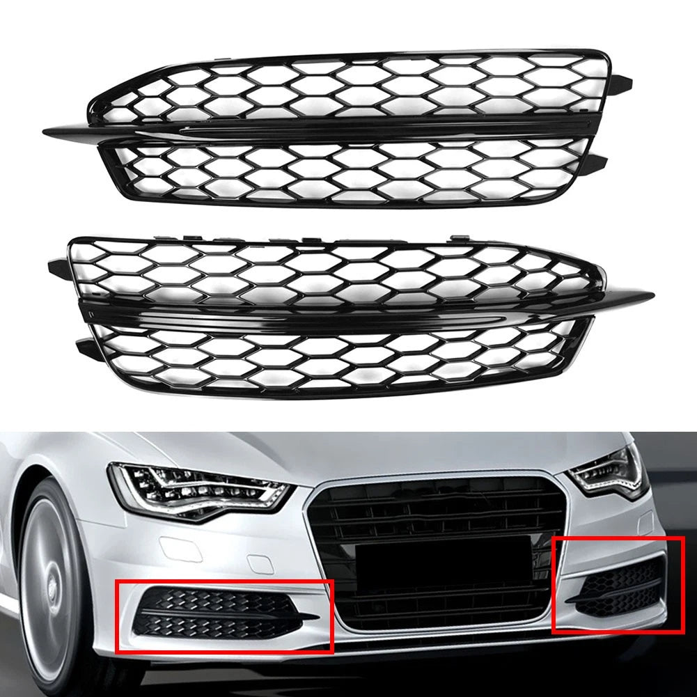 Front Bumper Lower Grille for Audi A6 C7 S6 (2012–2018) 4G0807681D 4G0807682D