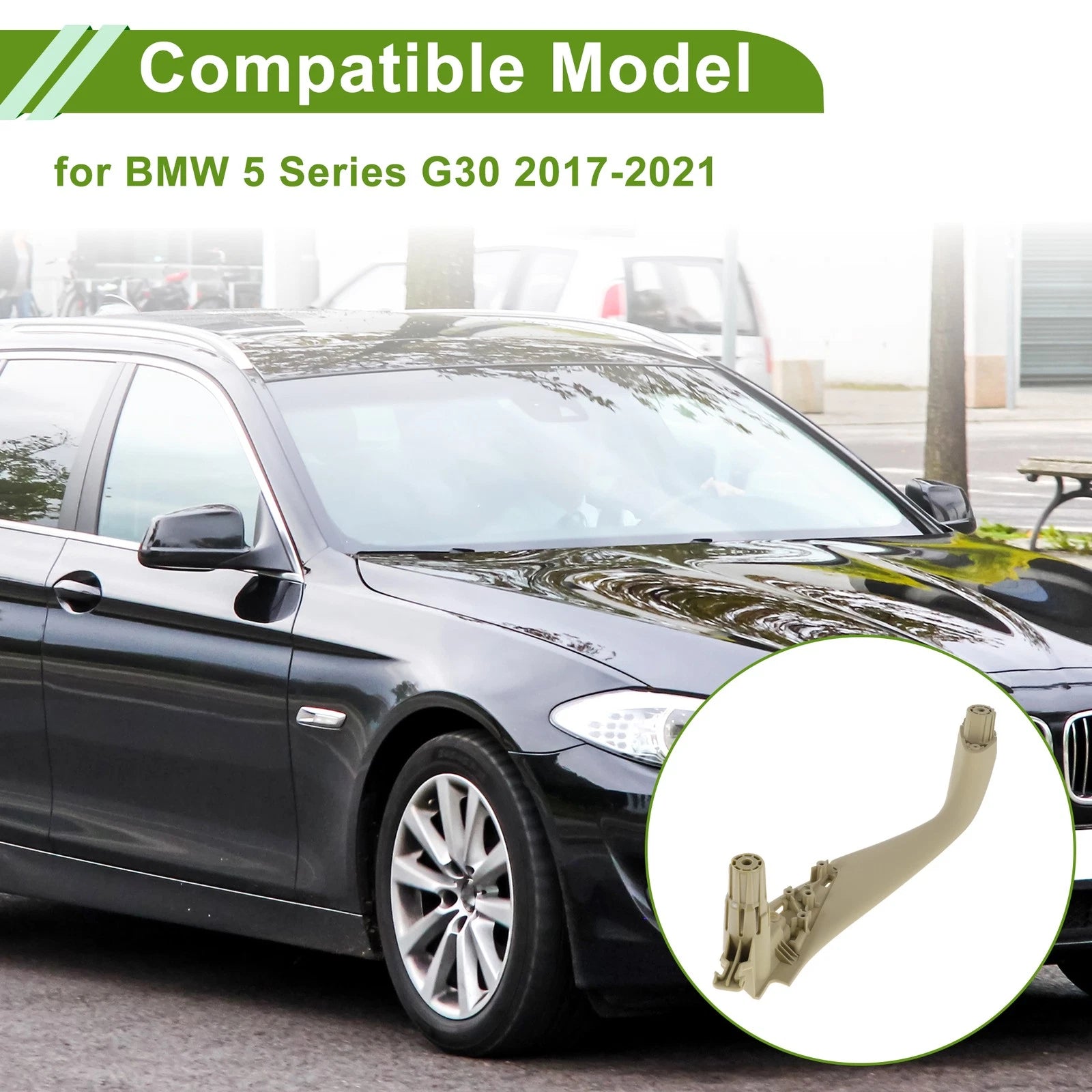 Door Handle Pull Trim Cover Replacement for BMW 5 Series G30 (2017–2021) Beige