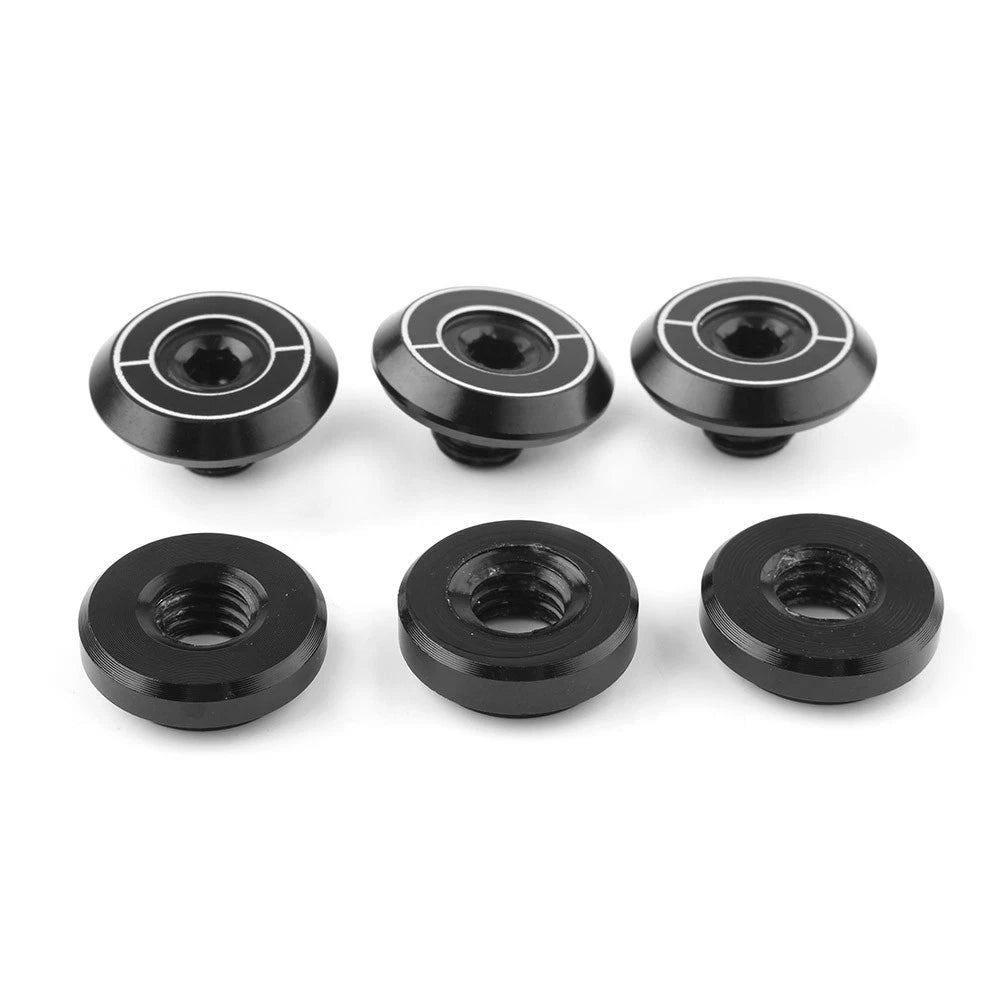 3X Air Cleaner Filter Caps for Yamaha Xmax 300 (2017–2018) Black CNC Aluminum