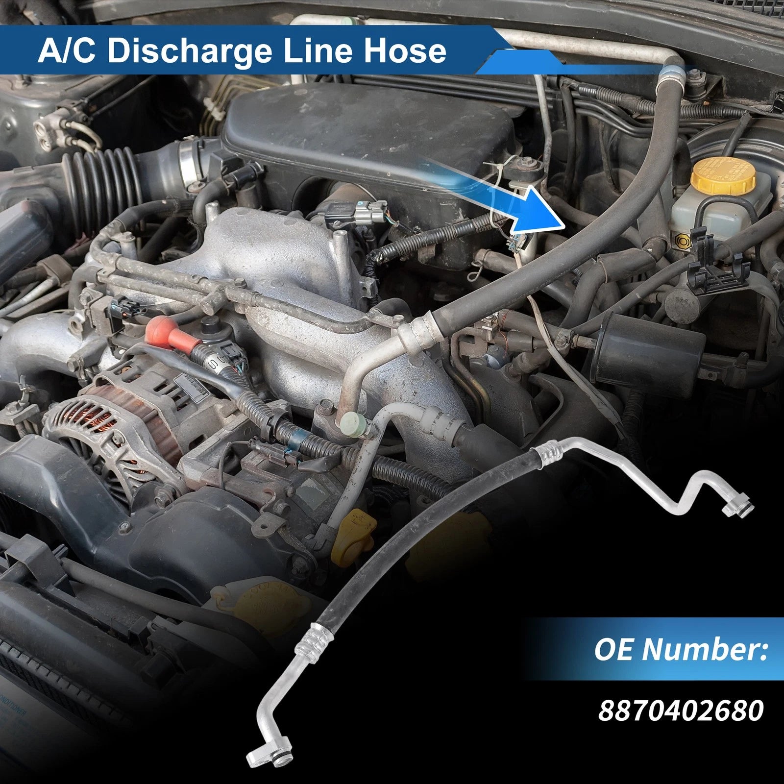 A/C Refrigerant Liquid Hose Replacement for Toyota Corolla (2007–2012)