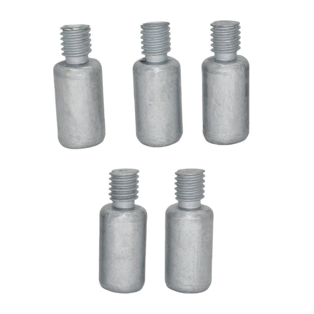 Set of 5 Zinc Anode Rods for Volvo Penta (Replaces 838929, 804107, 800476, 858501)