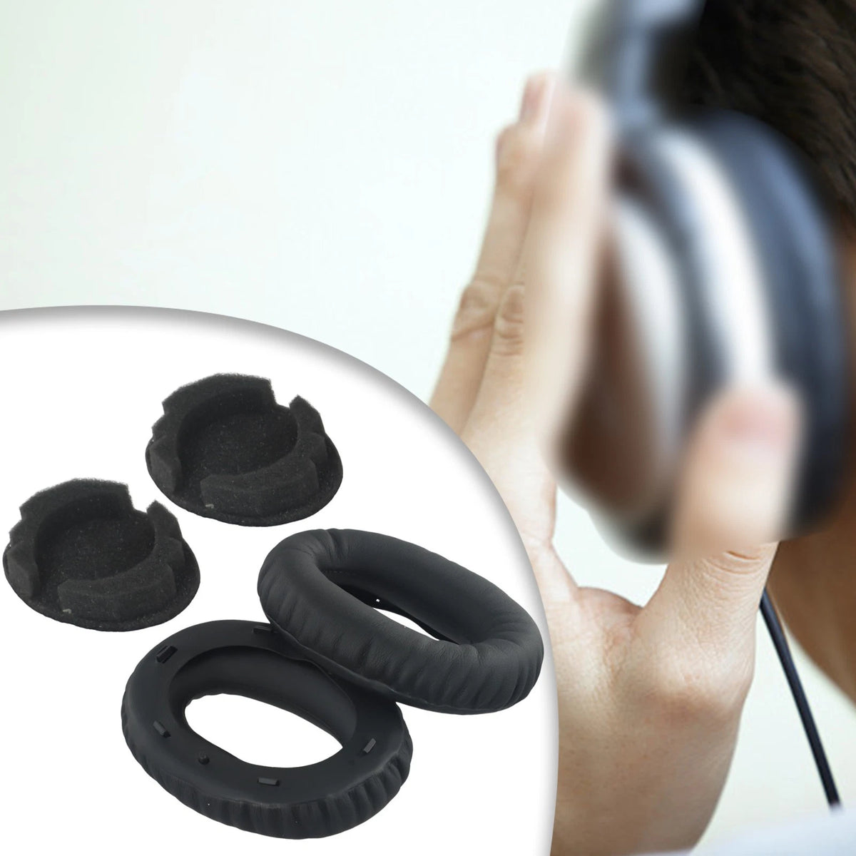Replacement Cushion Ear Pads for Sony MDR1000X WH1000XM2 Headphones