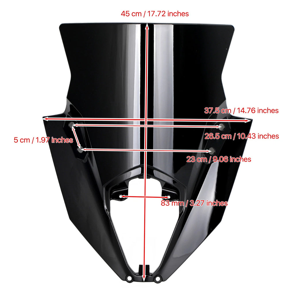 Windshield Protector for Kawasaki Ninja 650 ER6F (2020–2022) Black