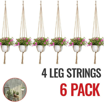 Macrame Plant Holder Basket for Flower Garden (20 cm)