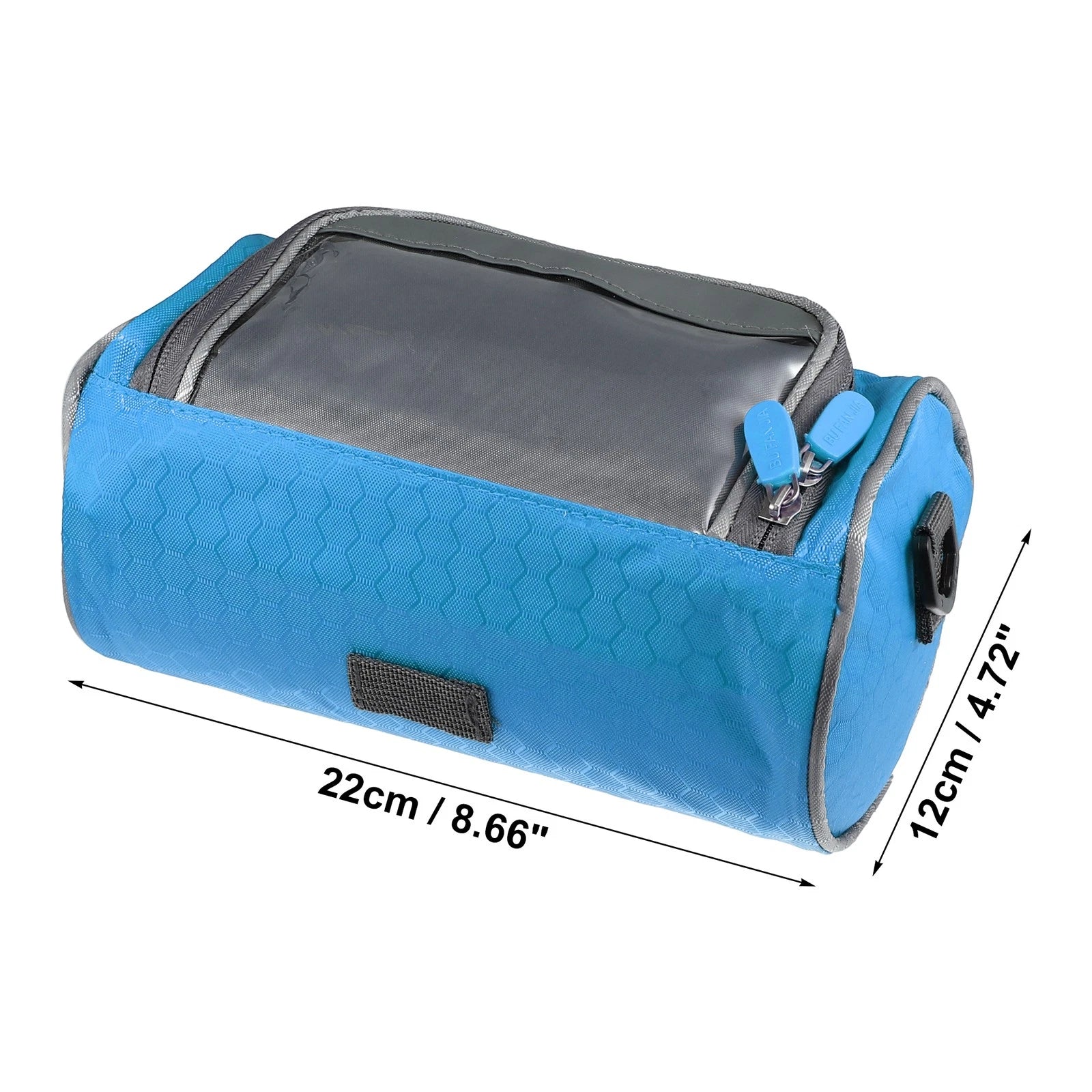 Handlebar Bag Touch Screen Phone Holder Front Storage for Bike Blue (2010–2025)