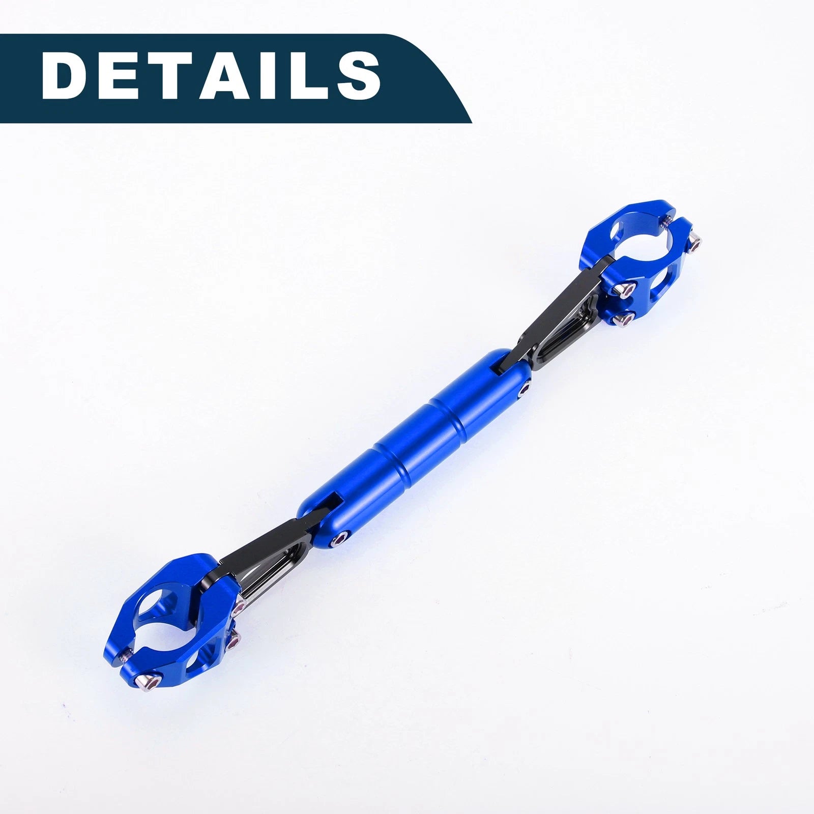 Adjustable Cross Bar Handlebar Kit for Motorcycle Motor Bike (Blue) (1 Set)