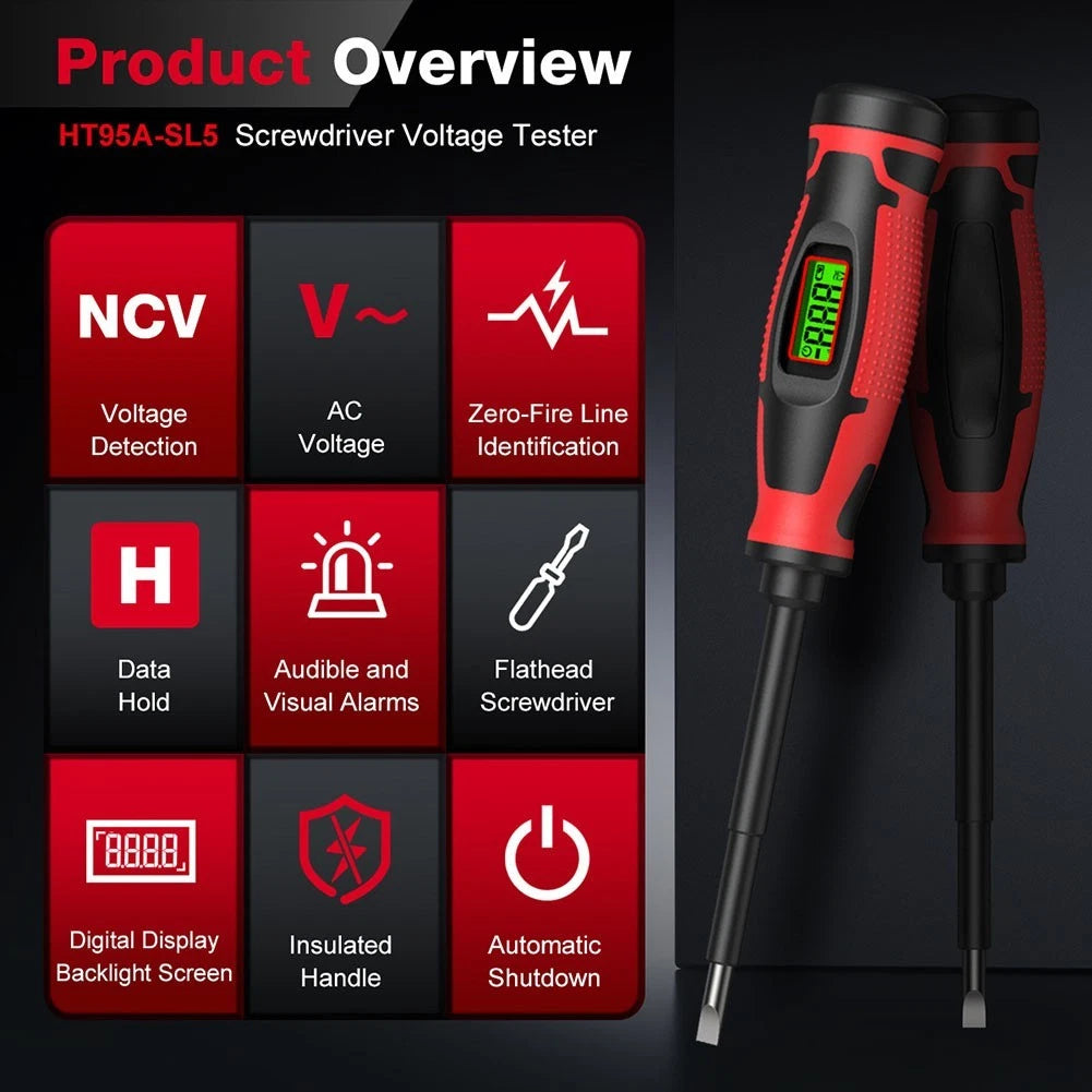 Digital Tester Screwdriver for AC Voltage NCV 6-390V