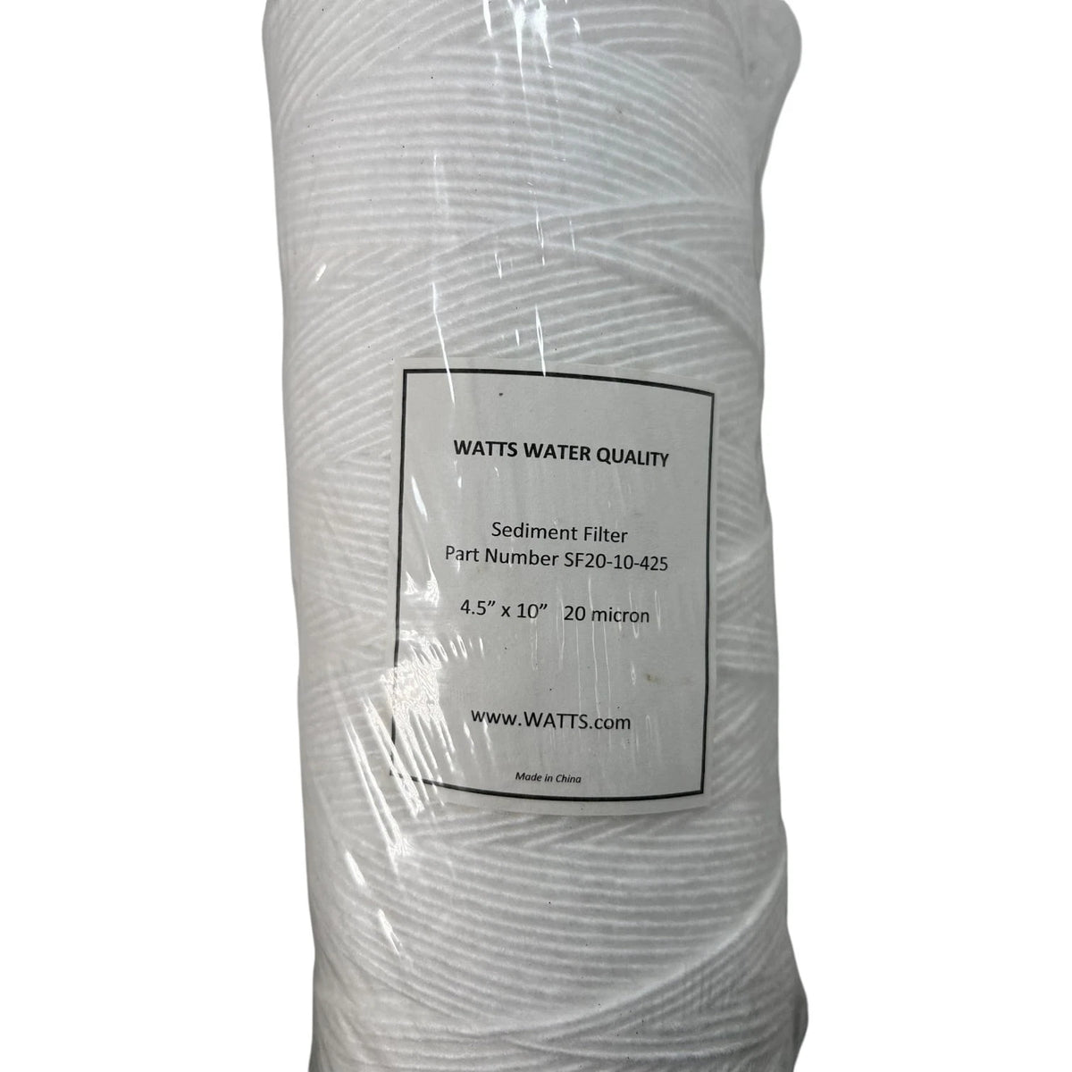 Water Sediment Filter 20 Micron for Watts SF20-10-425 (4.5'' x 10'')