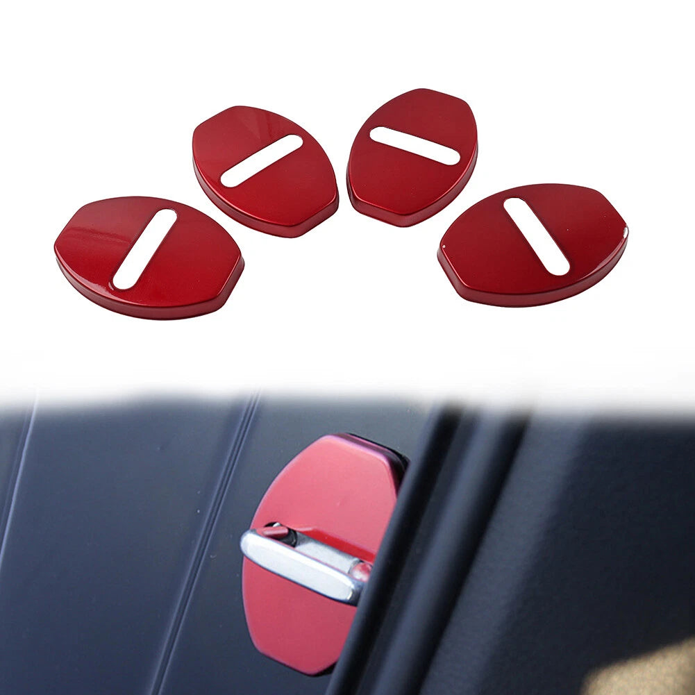 Red Door Lock Protective Cover for Audi A3 A4 TT S3 S4 VW Golf Passat Tiguan