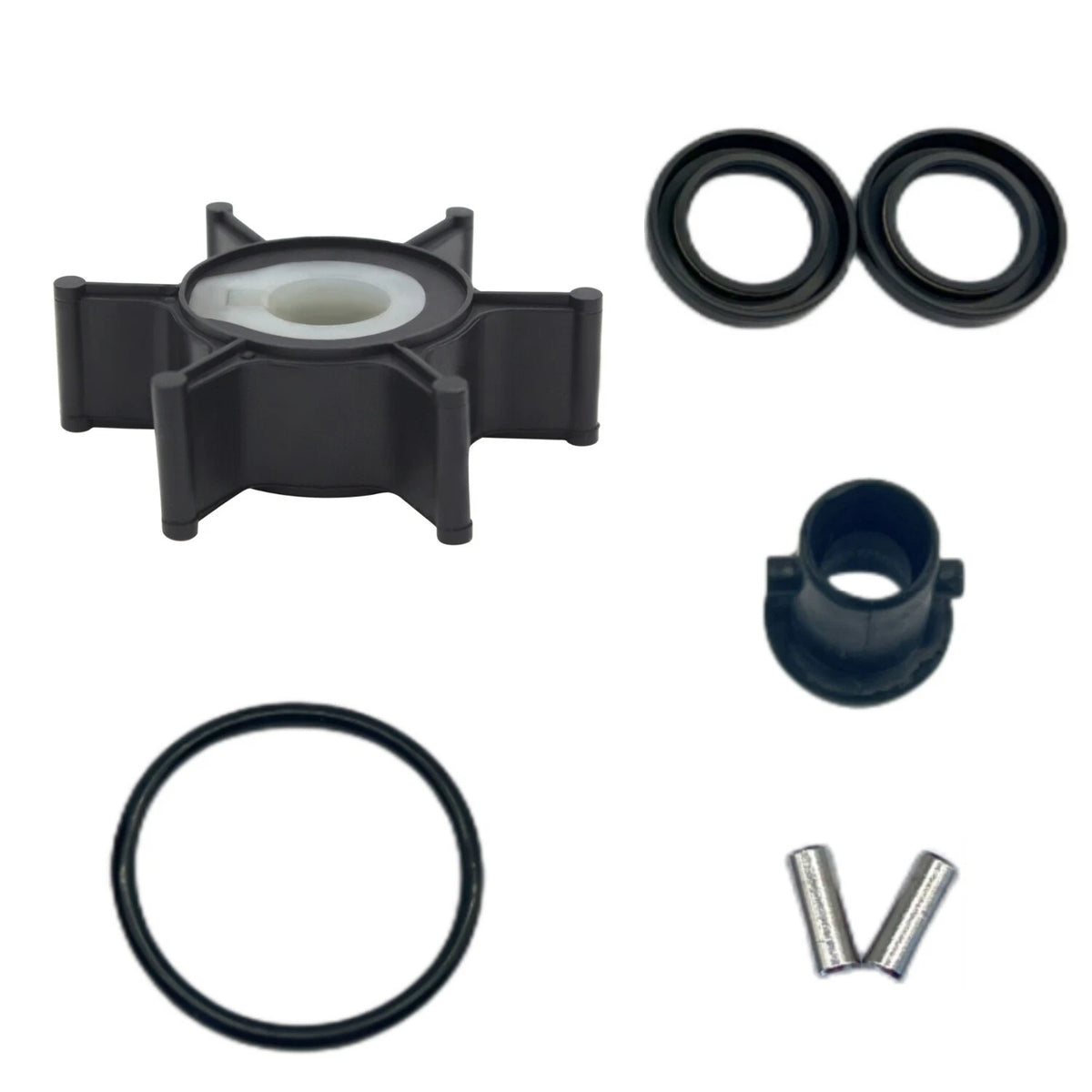 Water Pump Impeller Kit 646-44352-01 for Yamaha 2-Stroke 2HP (1990–1999)