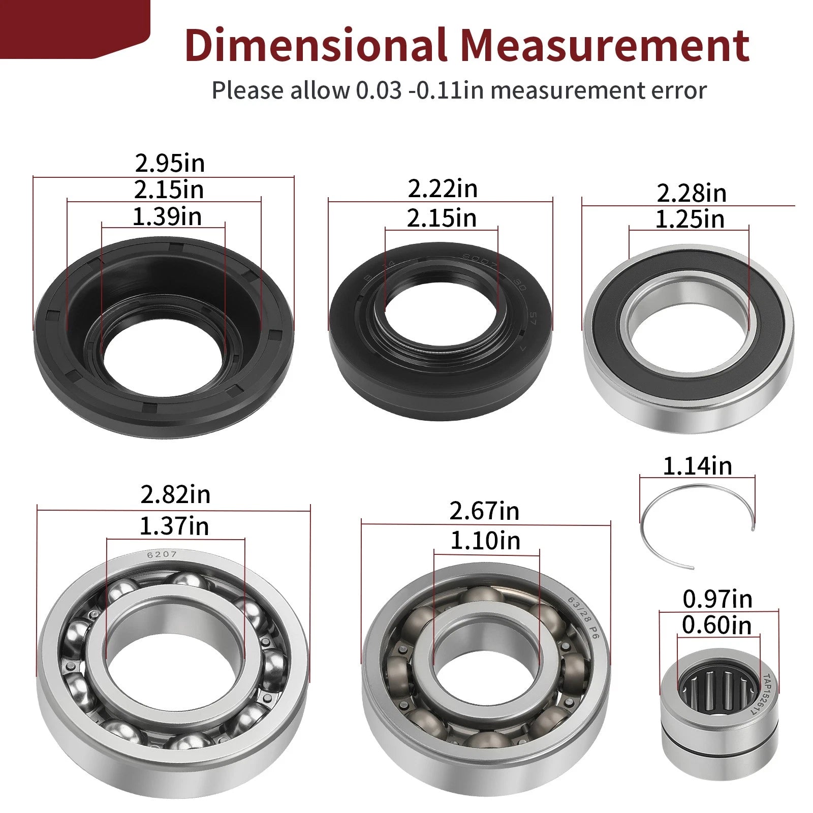 Rear Differential Bearing Seal for Honda TRX500FA Foreman Rubicon (2015–2019)
