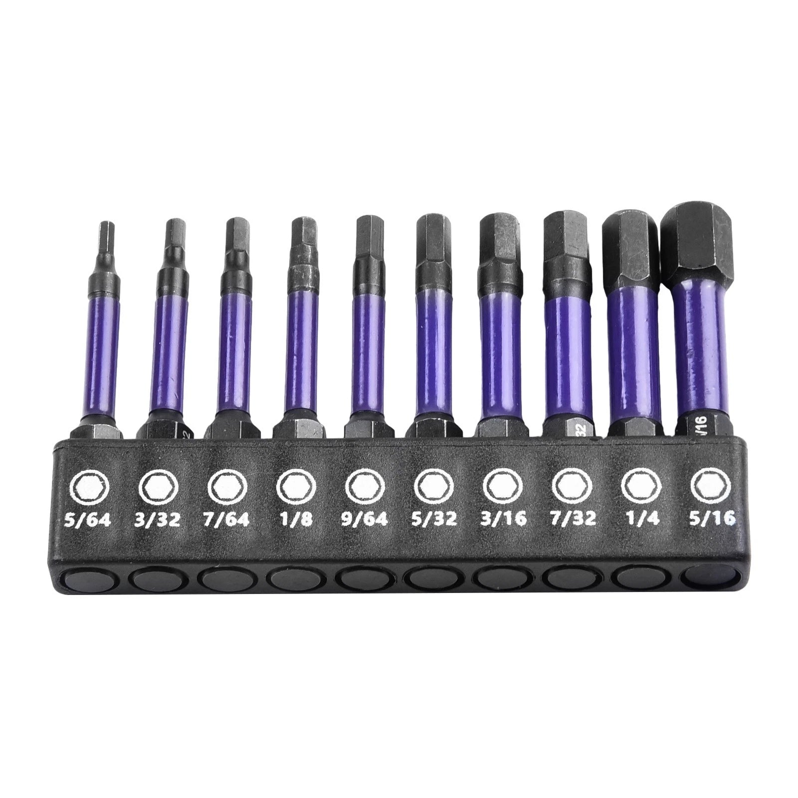 10-Piece Magnetic Screwdriver Bit Set - Wear Resistant