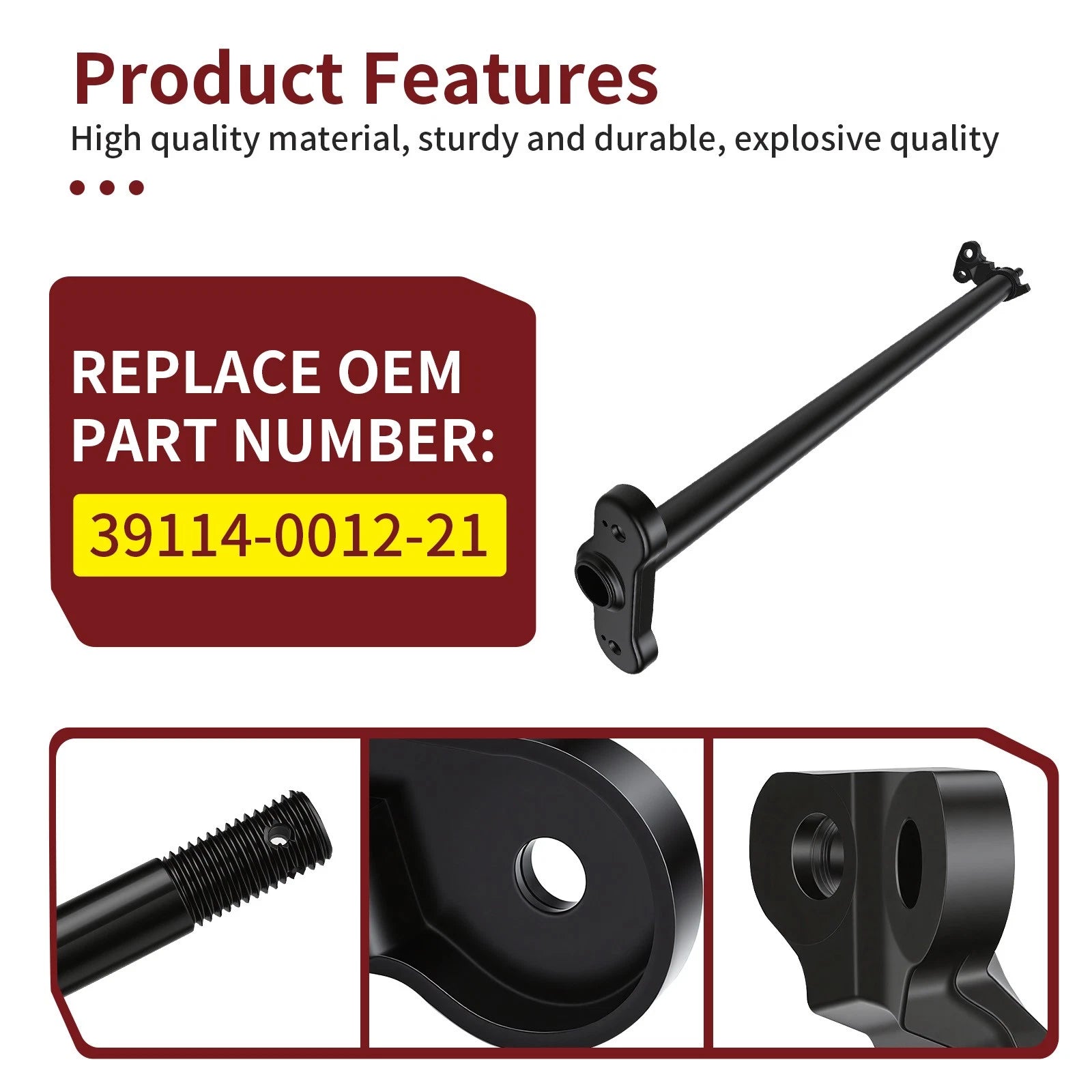 Steering Shaft 39114-0012-21 for Kawasaki KFX450R (2007–2014)
