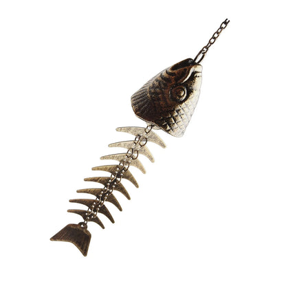 Fishbone Shape Bell Decoration Metal Wind Chimes for Homes and Gardens