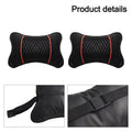 2X Headrest Cushion Pad for Universal Fit (Breathable PU Leather)