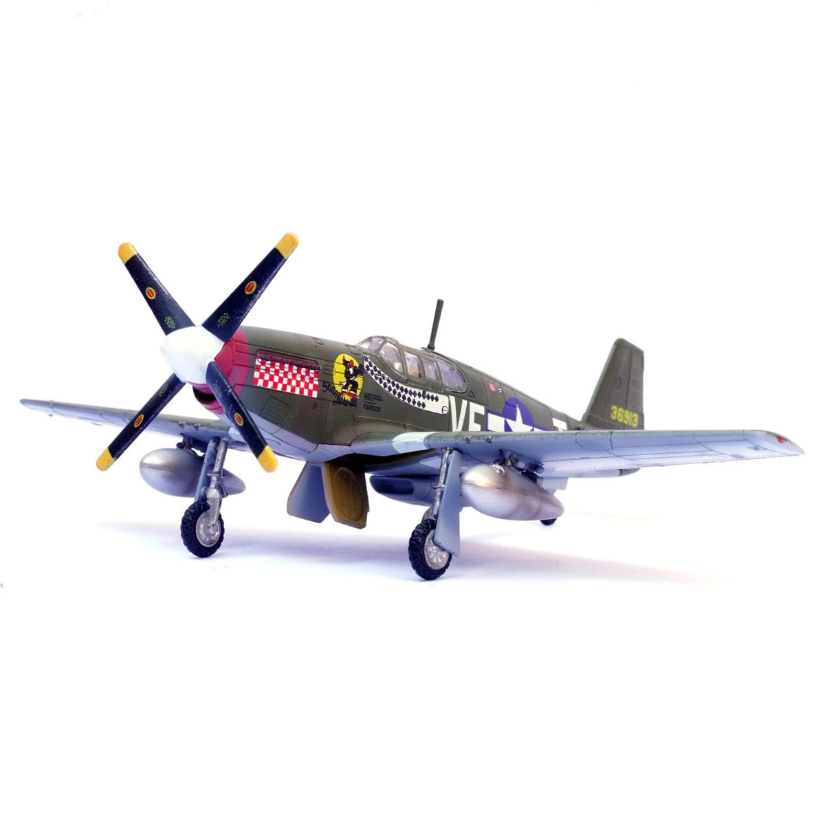 1/72 P-51B Mustang Fighter Model Airplane Toy (WWII)
