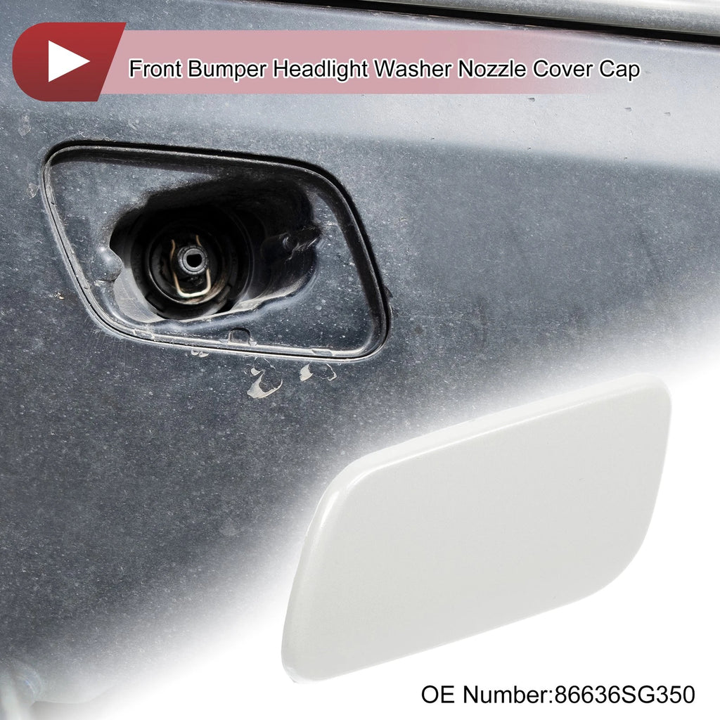 Front Left Washer Nozzle Cover Cap for Subaru Forester (2016–2018) White