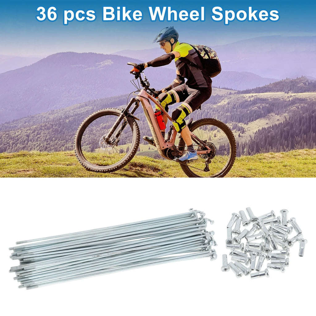 Bicycle Spokes Set 159mm Galvanized Carbon Steel for 14G Wheels (Any)