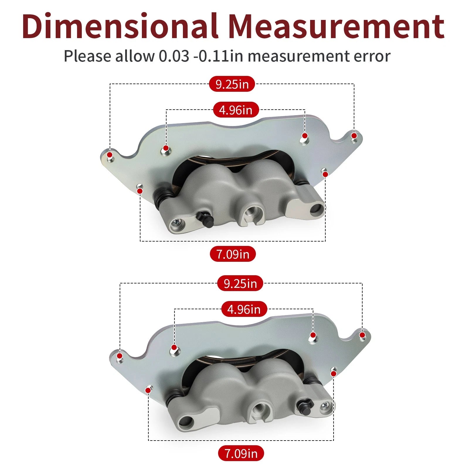 Set of 2 Front Left & Right Brake Calipers for Polaris RZR PRO XP 4 (2020–2025) 1913467 1913468