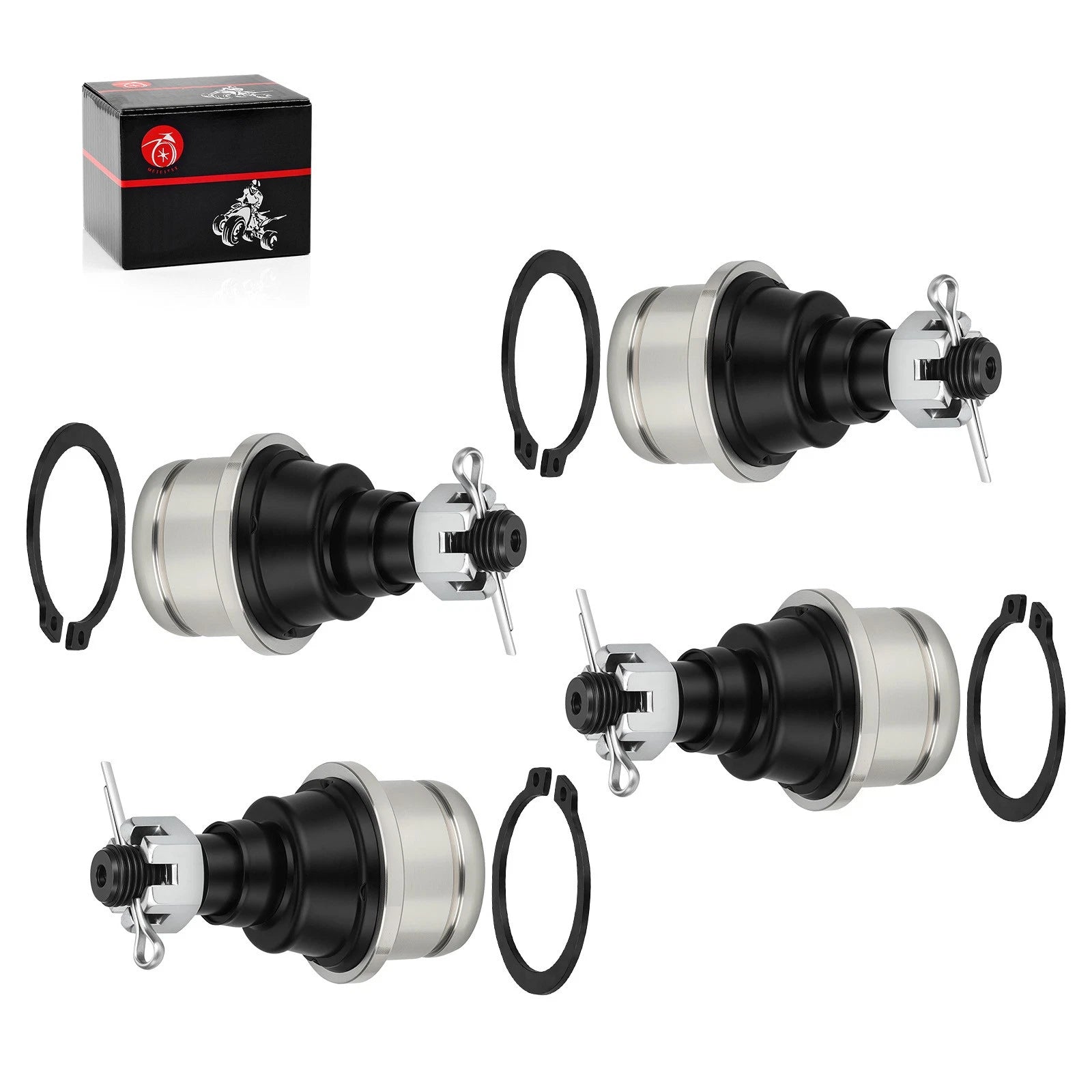 Set of 4 Upper and Lower Ball Joints for Honda Rincon 650 680 (2003–2014)