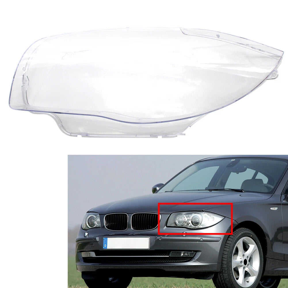 Headlight Lens Cover for BMW 1 Series E81 E82 E87 E88 1M (2003–2011)