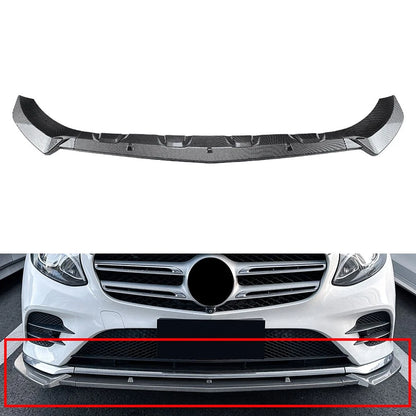 Front Spoiler Lip for Mercedes Benz GLC Class X253 C253 (2016–2019) Carbon Fiber
