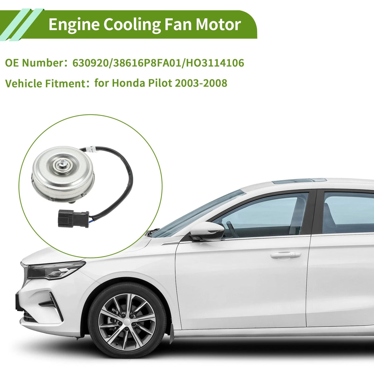 Radiator Fan Motor for Honda Pilot (2003–2008) No. 630920