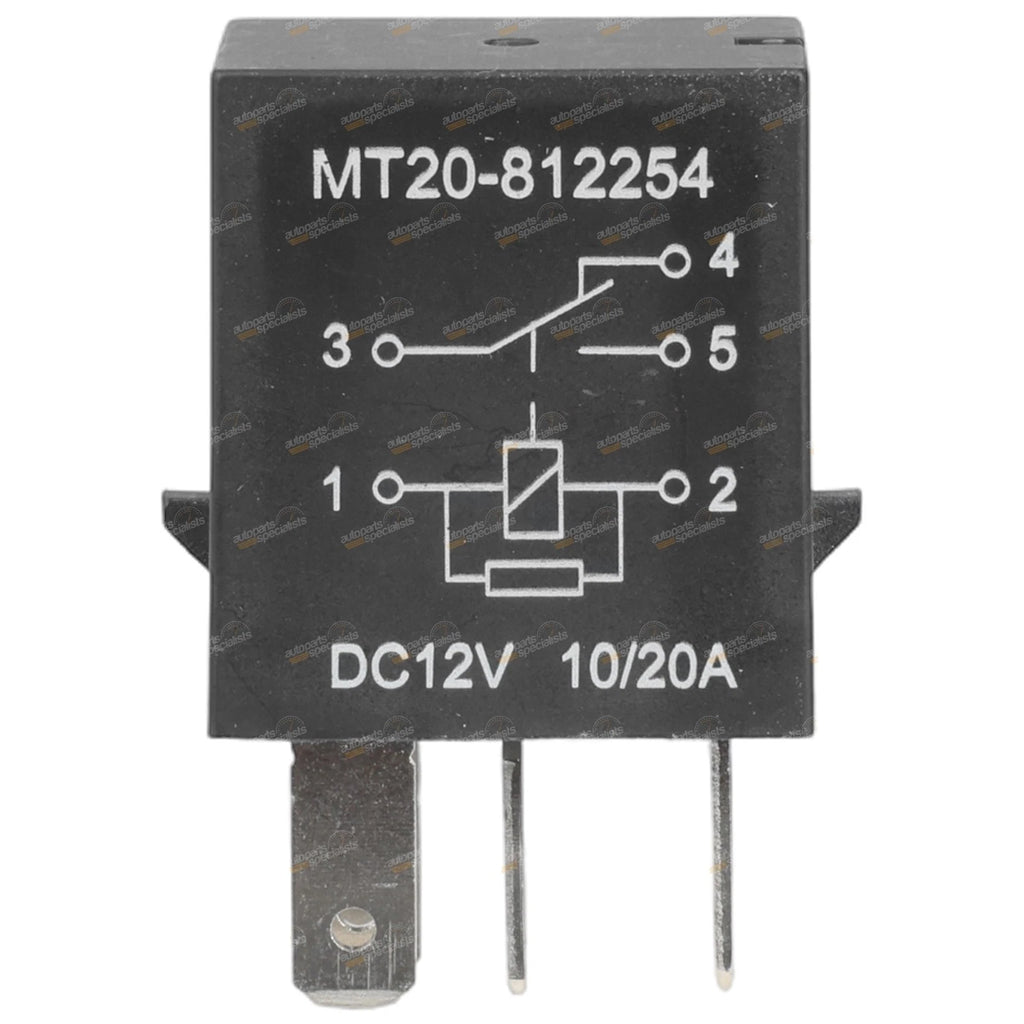 Merit Micro Relay 12V 5Pin 20A for Universal Applications
