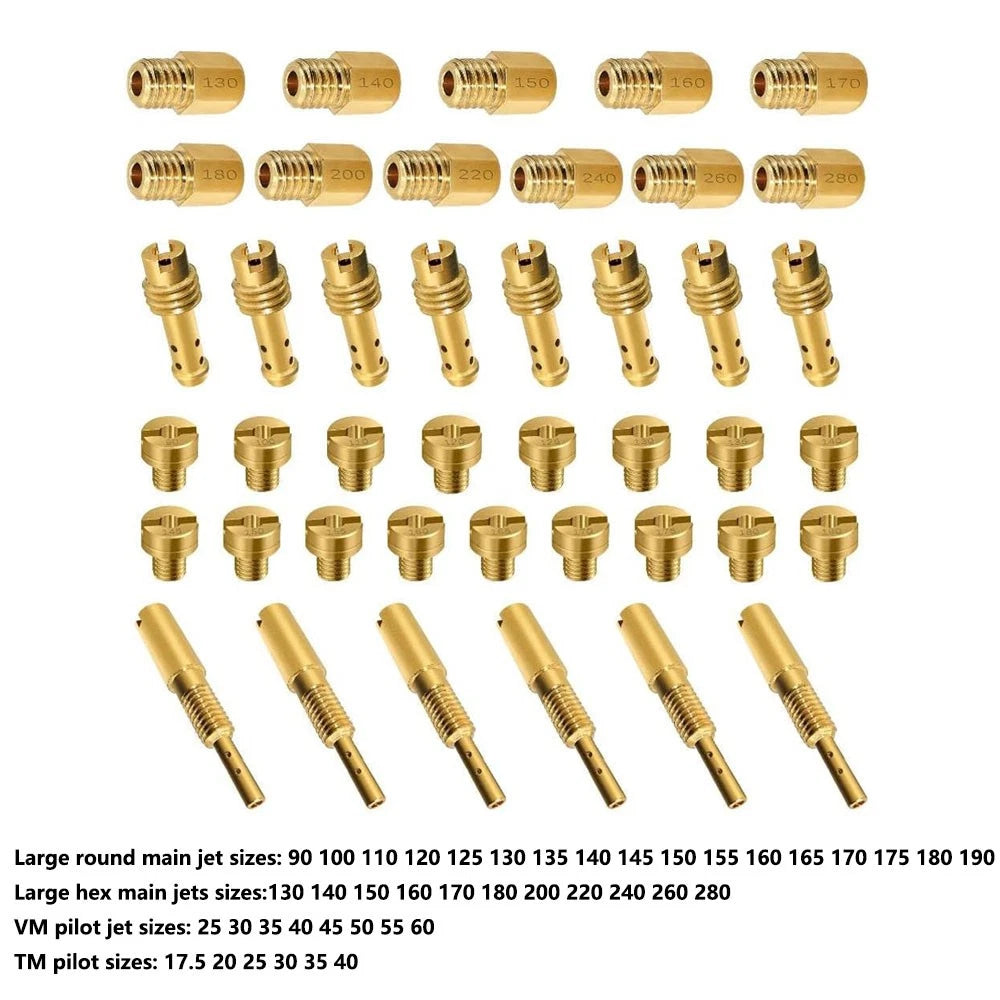 42pcs Carb Main Pilot Slow Jet for Mikuni VM28-VM44 (Year Unspecified)