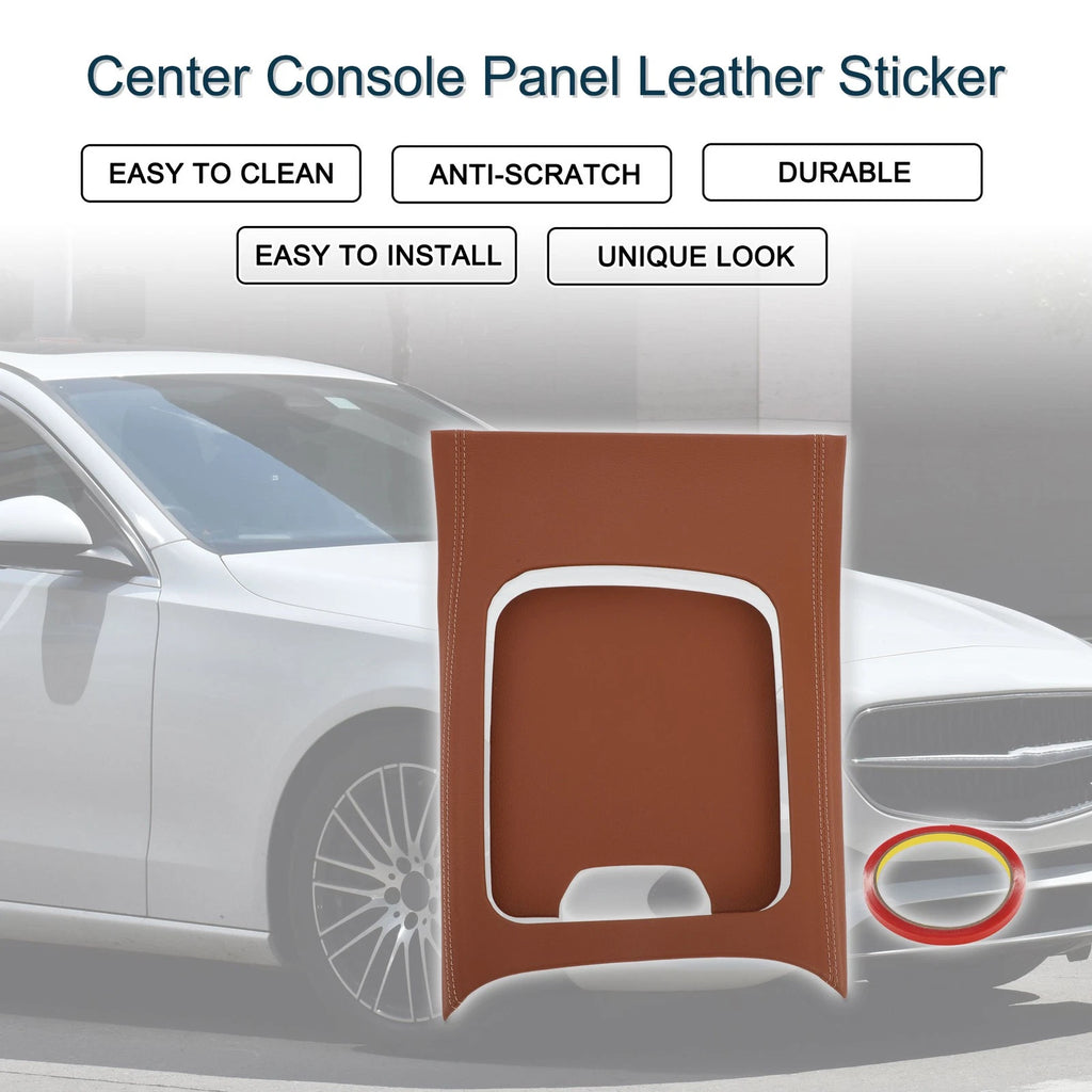 Center Console Panel Sticker Replacement for Mercedes-Benz GLC Class X254 (2023–2024) Brown 1 Set