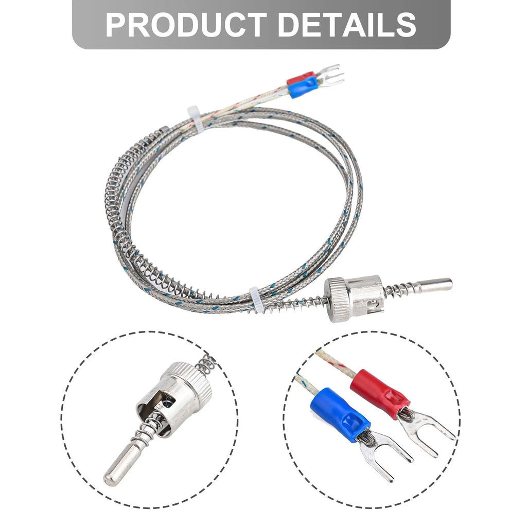 Thermocouple Probe with 1 Meter Cable for Temperature Measurement