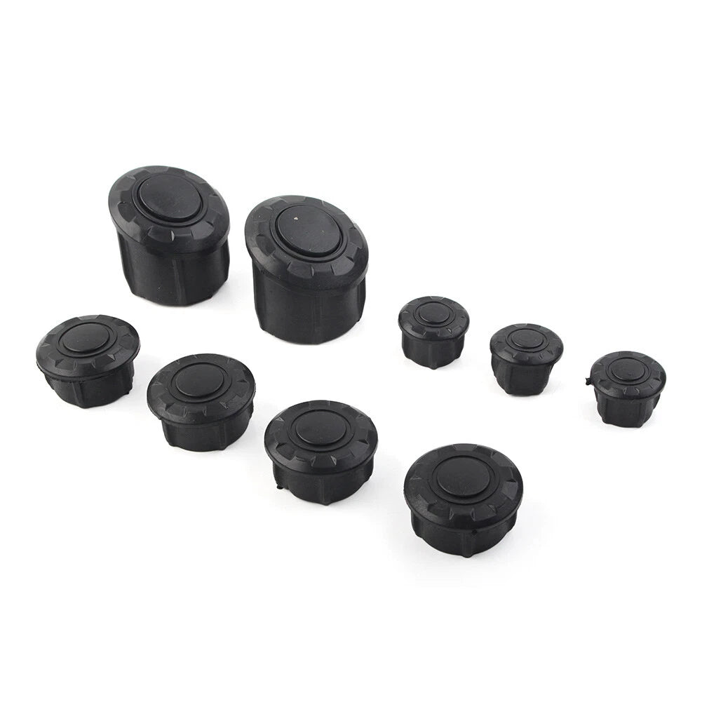 9PCS Frame Hole Cover Caps Plug Kit for BMW R1200GS LC Adventure (2014–2018)
